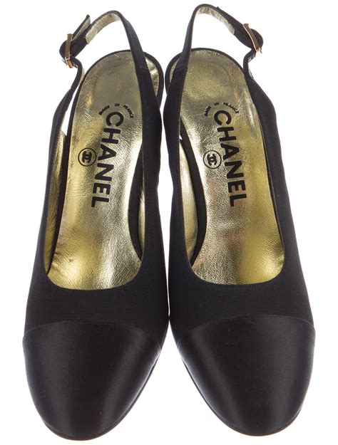 cap toe slingback chanel|chanel slingback price.